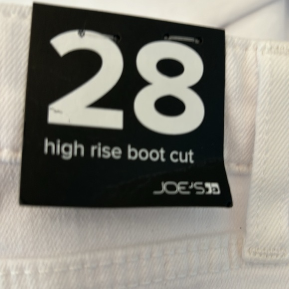 Joe’s Jeans High Rise Boot Cut Split Raw Hem White size 28 - Picture 11 of 11